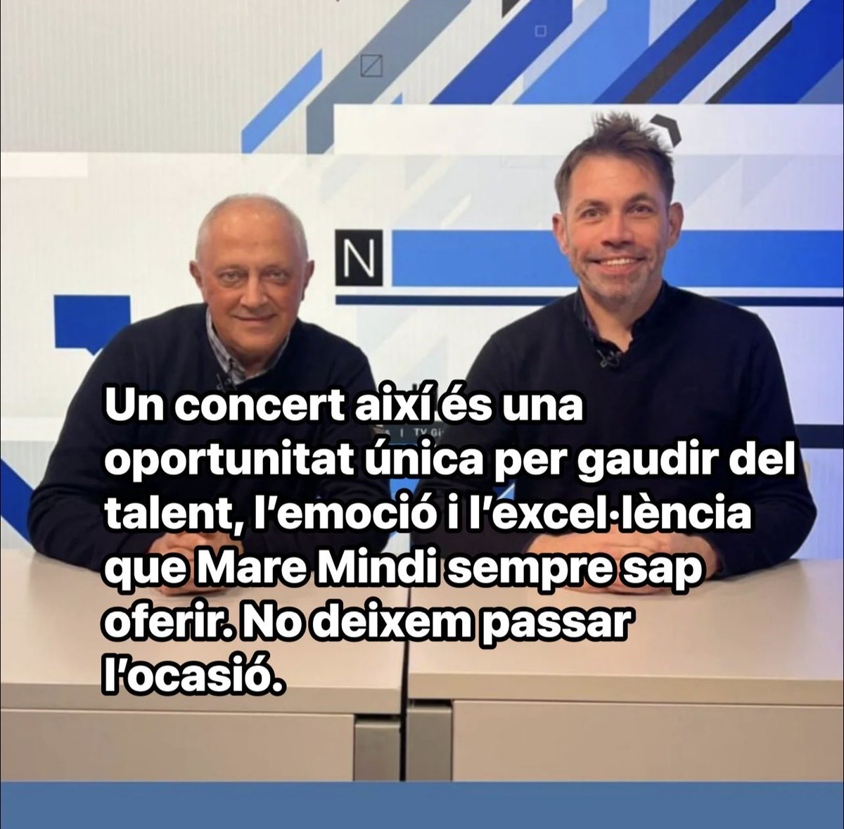 No us perdeu aquest concert: és magnífic!