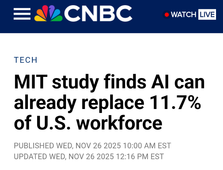 Despite headlines like "MIT study finds AI can already replace ...