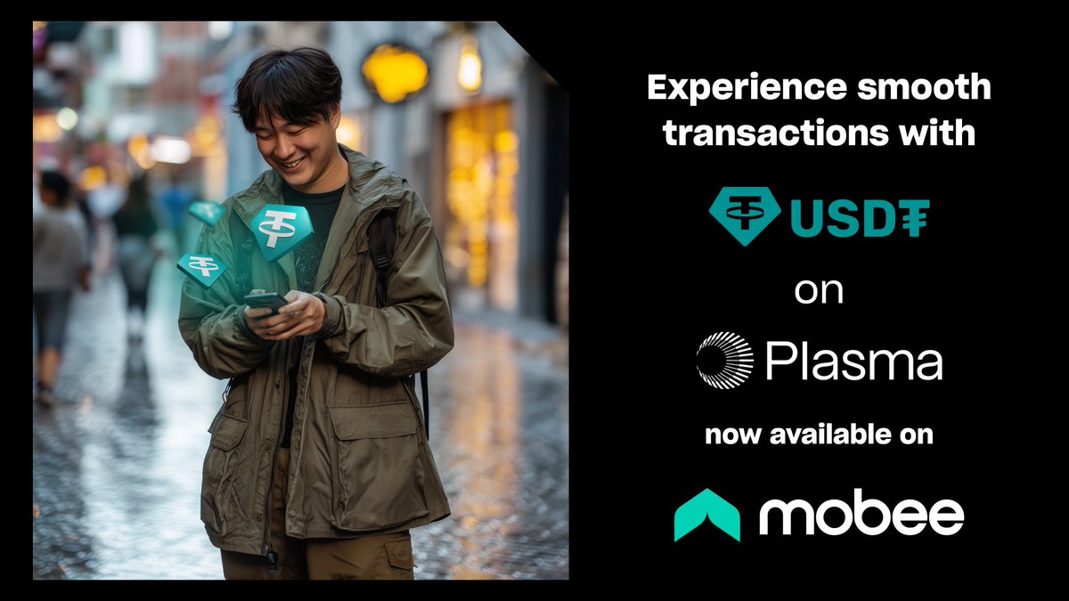 Tether_to's tweet image. USD₮ on @Plasma is now live on @mobee_id
