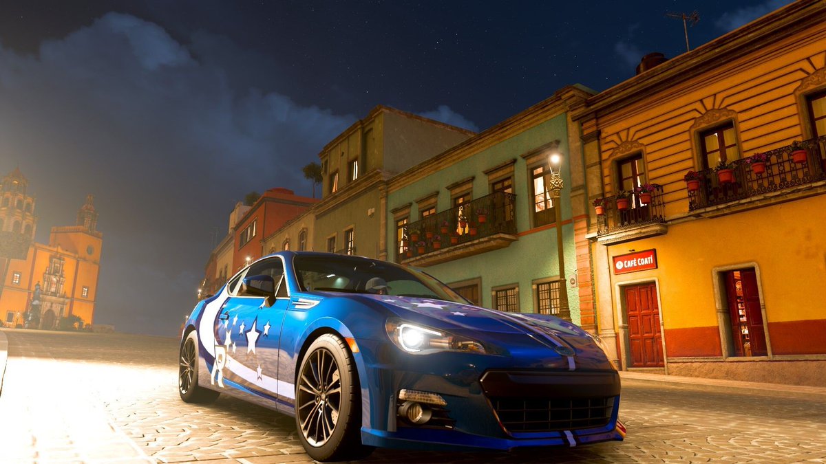 starflare_999's tweet image. Subaru BRZ 「Blue Racing」

ニオブのセリカに対抗するかのように登場した謎の青いBRZ
ストリートレースやらラリーで活躍するためのチューニングが施されている

...実はこの車が真価を発揮するのは「夜」のレースだったりする

#Forzahorizon5 #元素擬人化 #ElementaleSports