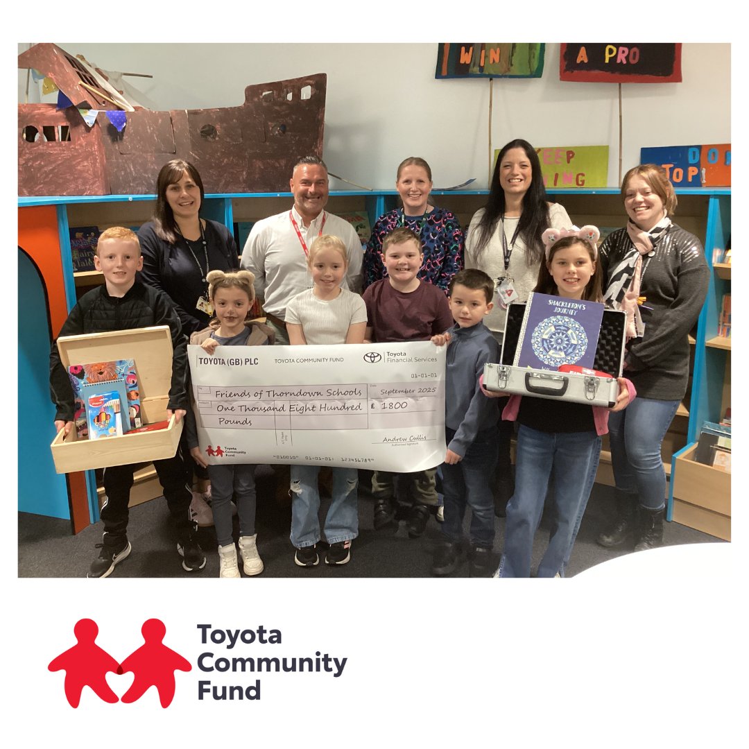We are delighted that our St Ives Centre has successfully secured a £1,800 grant for Thorndown Primary School via the Toyota Community Fund.

Read more on our blog: bit.ly/3LM2jHx