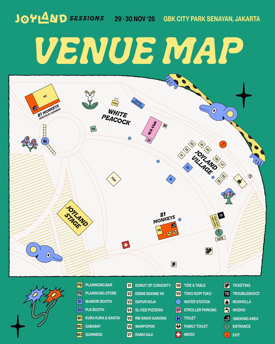 joylandfest's tweet image. Your map to the magic.
Here’s everything you need to navigate #JoylandSessions — see you between the trees. 🌲✨
