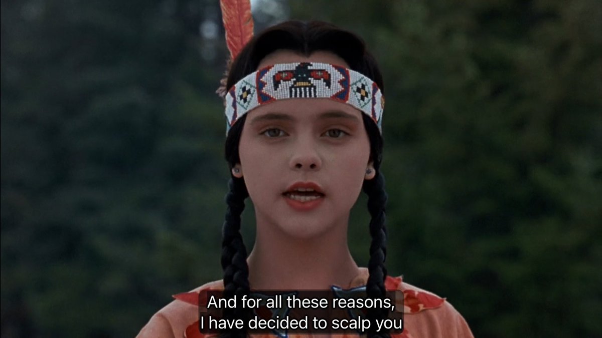 guzmansgomez's tweet image. addams family values is the perfect thanksgiving movie