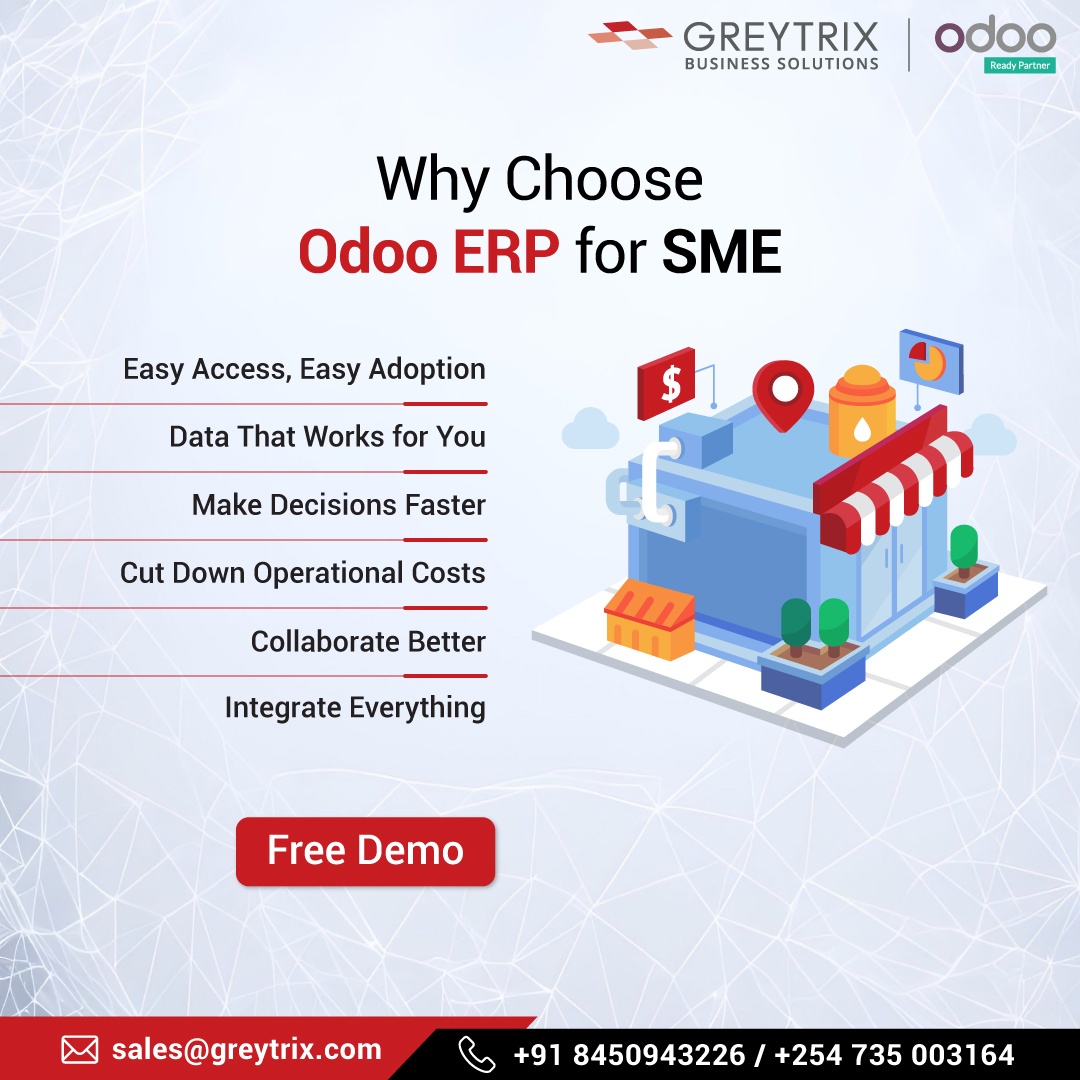 Greytrix_BS's tweet image. Make the business process simple again.
Switch to #Odoo #ERP for faster decisions, lower costs, and better teamwork.

Contact Us - greytrixbizsolutions.com/services/odoo-…

#OdooERP #GreytrixBS #OdooPartner