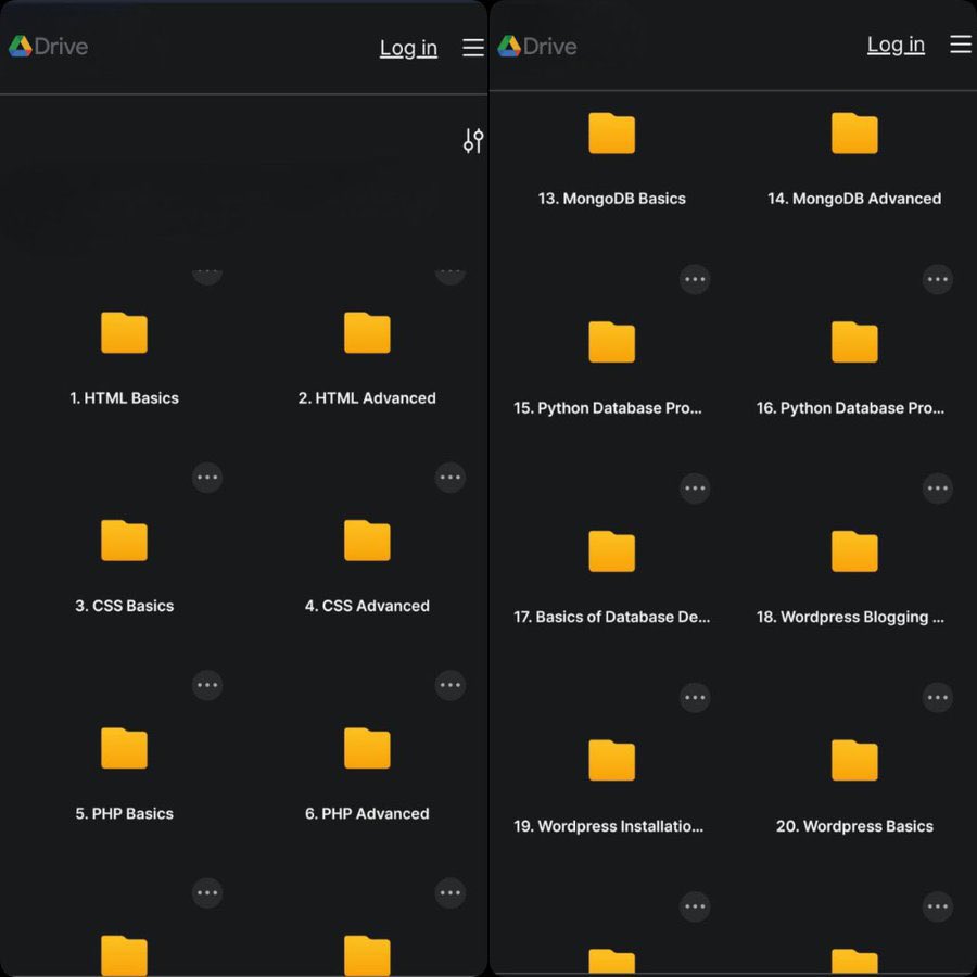ShawonX3950's tweet image. Become a Web Dev Pro: 22 Courses in 1 Mega Pack!

💰 Worth $79,000+ -Yours for FREE today!

What’s inside
🧩HTML,CSS,JS, React.js,Node.js
⚙️PHP, SQL, MongoDB, WordPress
🧠Python,ML,AI,NLP,Deep Learning

To unlock:
1️⃣ Comment &quot;NOW&quot;
2️⃣ Like , Retweet 🔁
3️⃣ Follow me(@ShawonX3950)