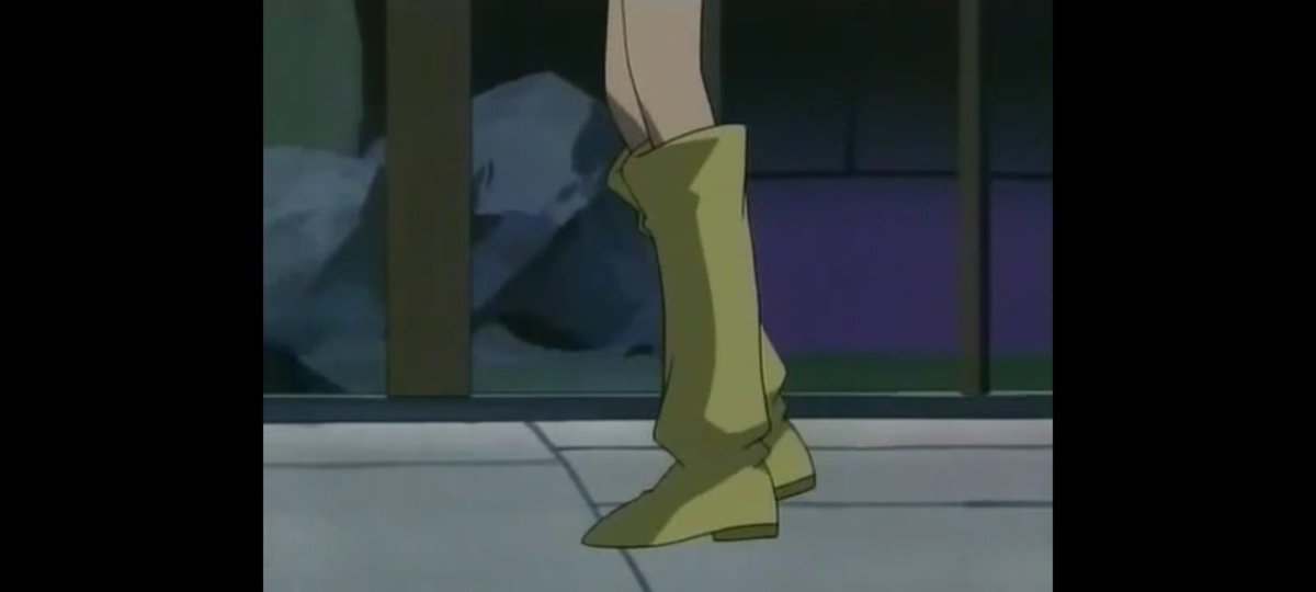 ECsflam's tweet photo. A close-up of boots in a dark place often arouses the fear of something approaching or the anticipation of approaching something mysterious, making it https://t.co/Fl8uEx9RAf would be even better if there was a silhouette of her. https://t.co/ckIyGcj5dc