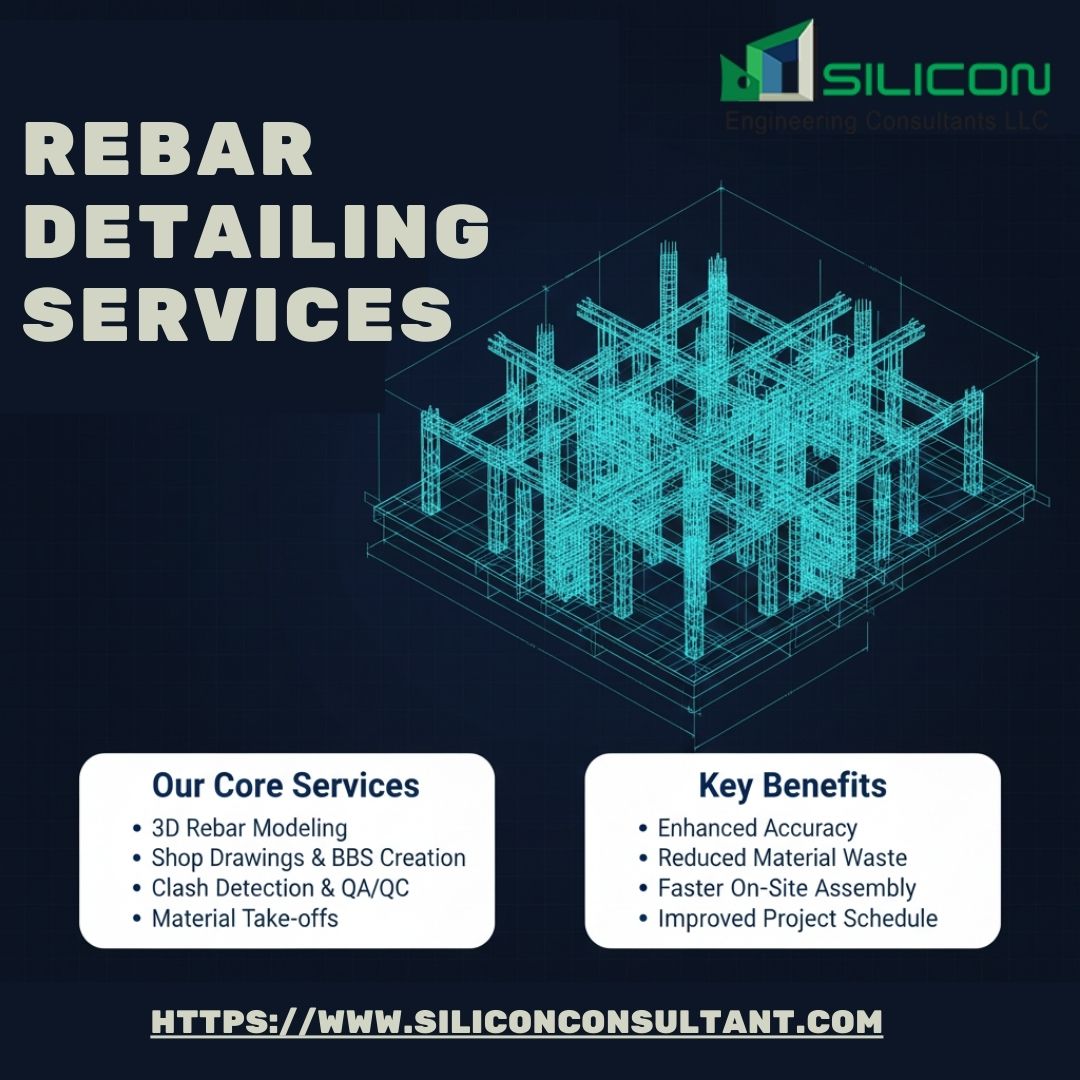siliconecllc's tweet image. #SiliconConsultantLLC provides engineered #RebarDetailingServices that ensure #structural optimization through exact #reinforcement positioning, calculated lap lengths, and precise #barbending schedules. 
🌐 siliconconsultant.com/services/rebar…

#rebardetailing #rebardrawings #rebarmodeling