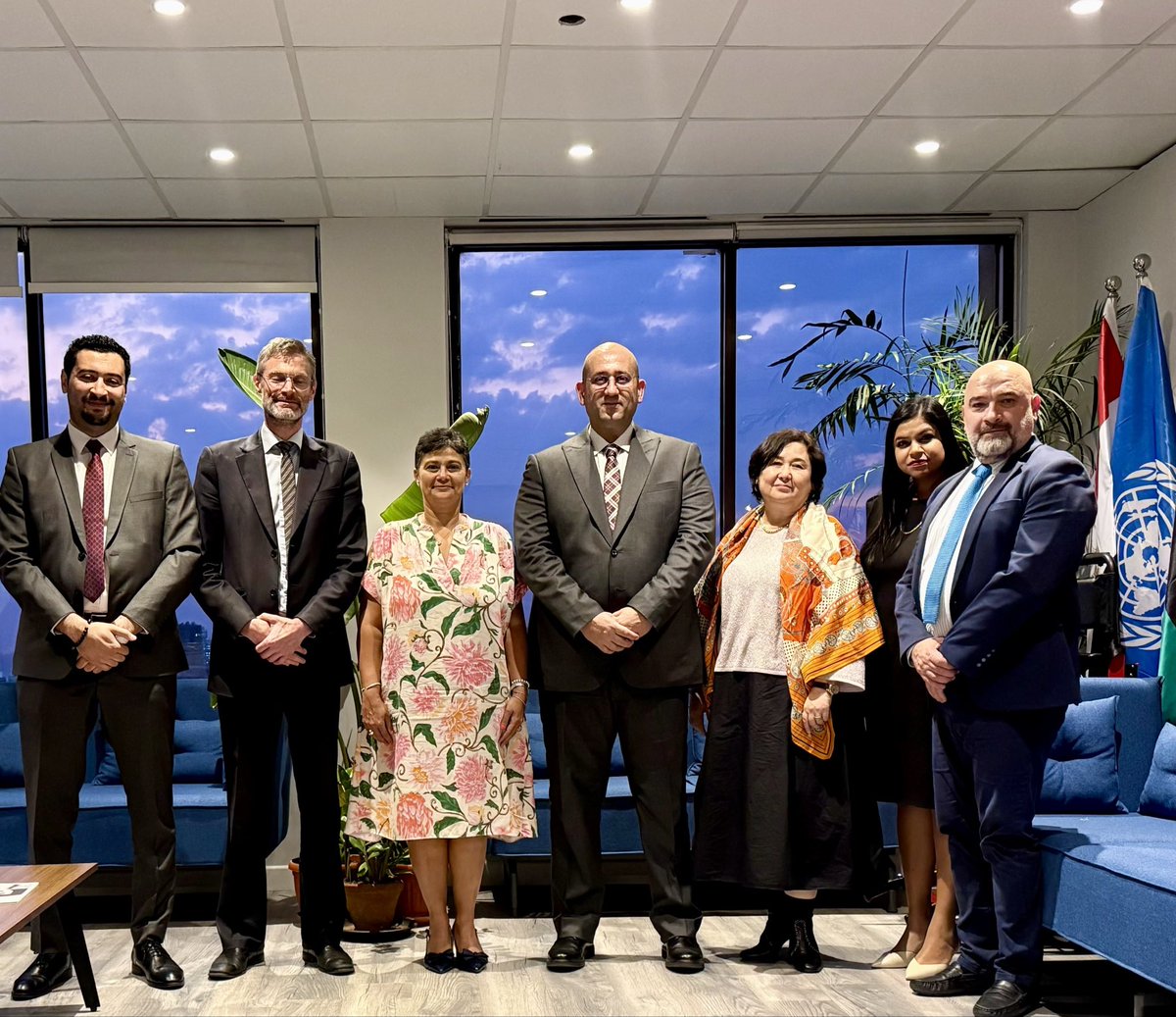 Happy to welcome H.E. Ambassador <a href="/nnnegm/">Ambassador Namira Negm (Dr.)</a> to <a href="/IOM_MENA/">IOM MENA</a>’s Regional Office in #Cairo yesterday. We explored realities of mobility across Africa, and how stronger cooperation and better data can drive safe, dignified migration. We also discussed possibilities for joint programmes.