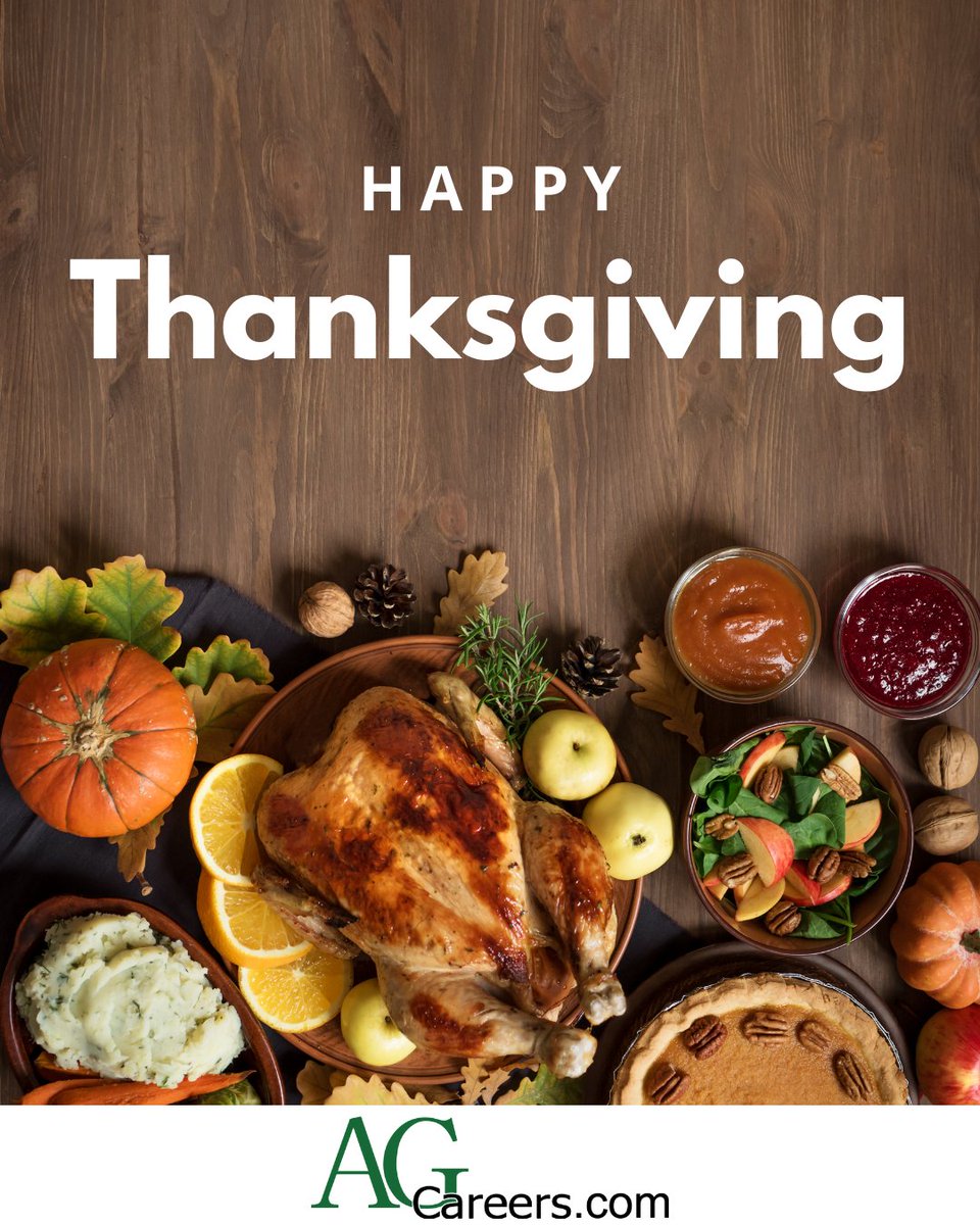 From our fields to your table—Happy Thanksgiving! 🌾🦃 

#AgCareers #ThankfulForAg