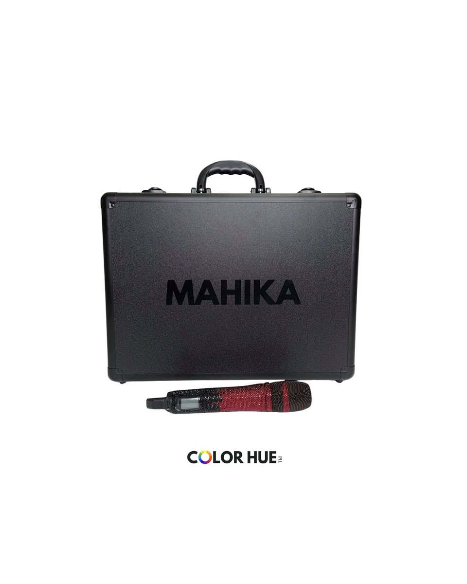 ColorHuePH's tweet image. Custom Sennhsier EW500 G4 965 for Mika Salamanca! ♥️🖤 Custom gradient black &amp;amp; maroon repaint &amp;amp; rhinestone embellishments by @colorhueph x @blingitonmnl ✨ for inquiries, fan projects, sponsorship send us a DM! 📧 #colorhueph #mikasalamanca #custommicrophone #blingmic