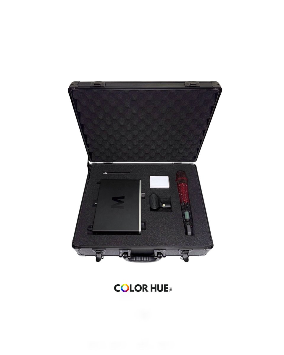 Custom Sennhsier EW500 G4 965 for Mika Salamanca! ♥️🖤 Custom gradient black &amp; maroon repaint &amp; rhinestone embellishments by @colorhueph x @blingitonmnl ✨ for inquiries, fan projects, sponsorship send us a DM! 📧 #colorhueph #mikasalamanca #custommicrophone #blingmic