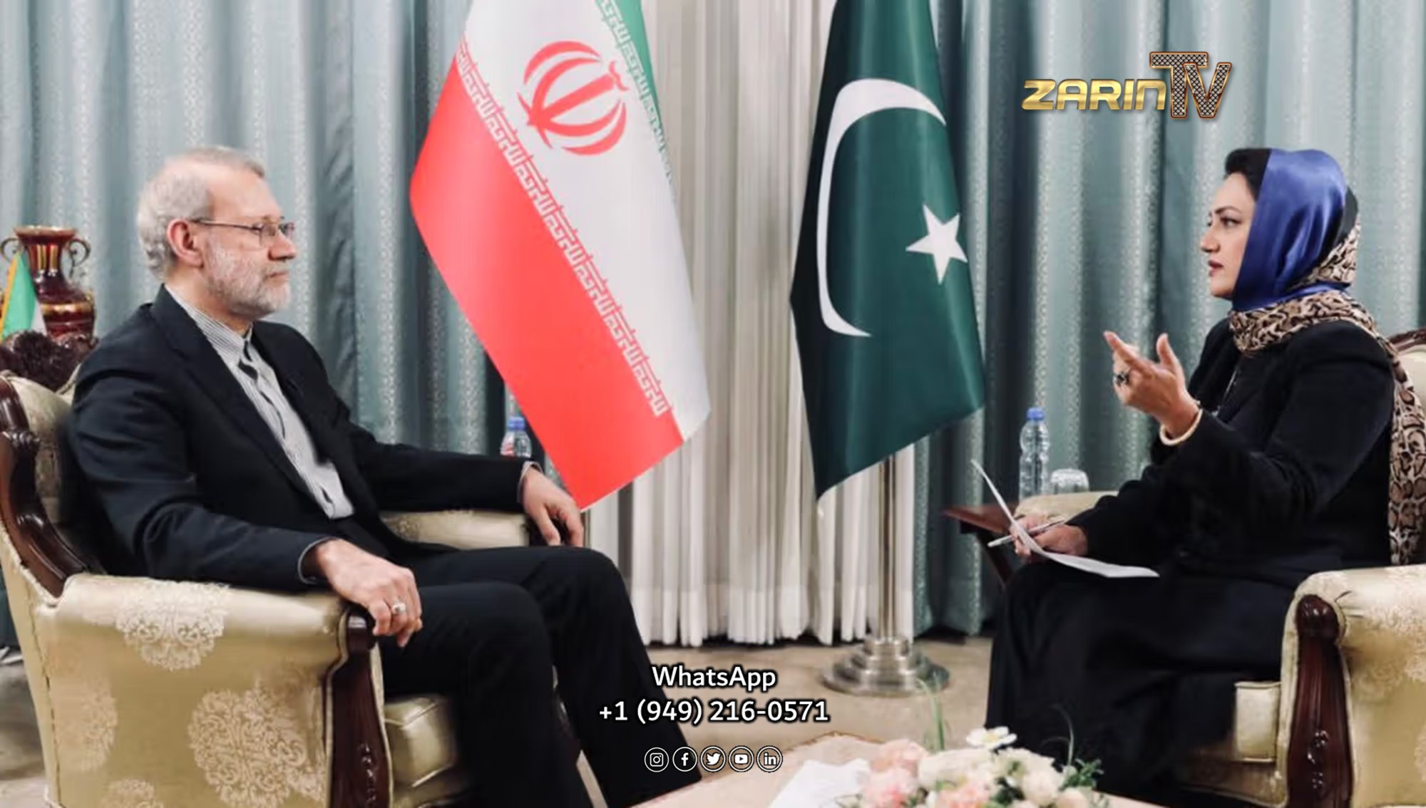 لاریجانی: ایران به پاکستان چک سفید برای صلح منطقه ای می دهد