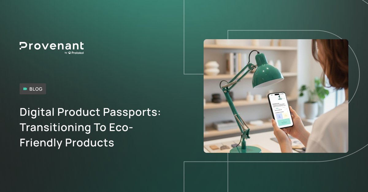 ProvenantDPP's tweet image. 🌍 Driving the Transition to Eco-Friendly Products with Digital Product Passports

The EU’s sustainability regulations are reshaping how businesses design and package products. But compliance isn’t just about ticking boxes; it’s about a genuine shift towards eco-friendly products…