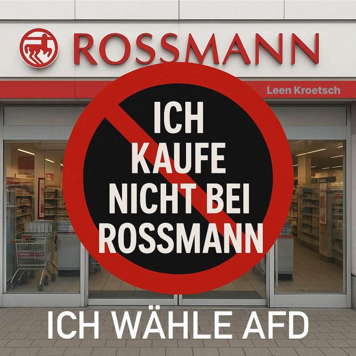 #Rossmann will nichts mit der AfD zu tun haben. Ich werde also in Zukunft mein böses rechtes Geld bei der Konkurrenz ausgeben 💙