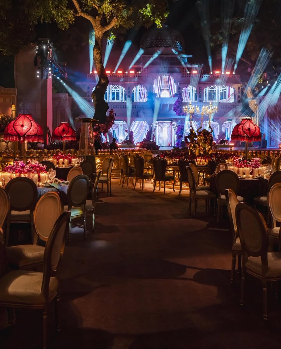 The Sangeet evening unfolded in a world crafted with light, colour, and artistry—every corner curated to echo joy, every detail designed to elevate the unforgettable melodies of the night.