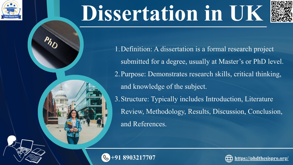 phdthesis_pro's tweet image. Learn the key elements of a UK dissertation definition, purpose &amp;amp; structure. Need expert help with writing, editing, or research?

📩 wa.me/918903217707
🌐 phdthesispro.org

#UKDissertation #MastersDissertation #PhDDissertation #AcademicWriting #ResearchSkills
