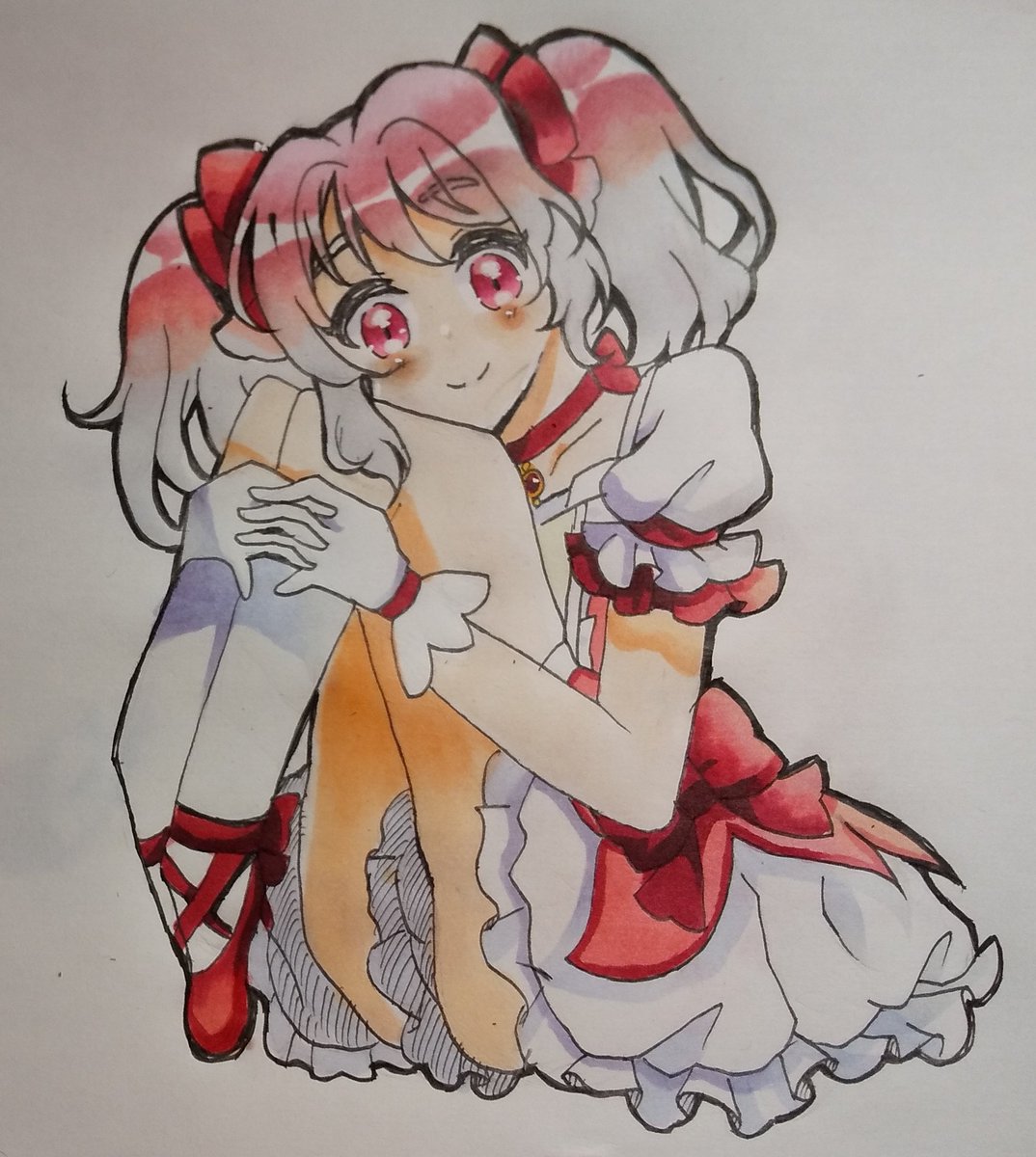 4z2Ob7DjUP37196's tweet image. 中学時代に描いたまどか出てきました。

#絵描きさんフォロバ100 
#絵柄が好みって人にフォローされたい
#絵描きさんと繋がりたい 
#アナログ #コピック #魔法少女まどかマギカ #まどかマギカ #まどマギ #イラスト