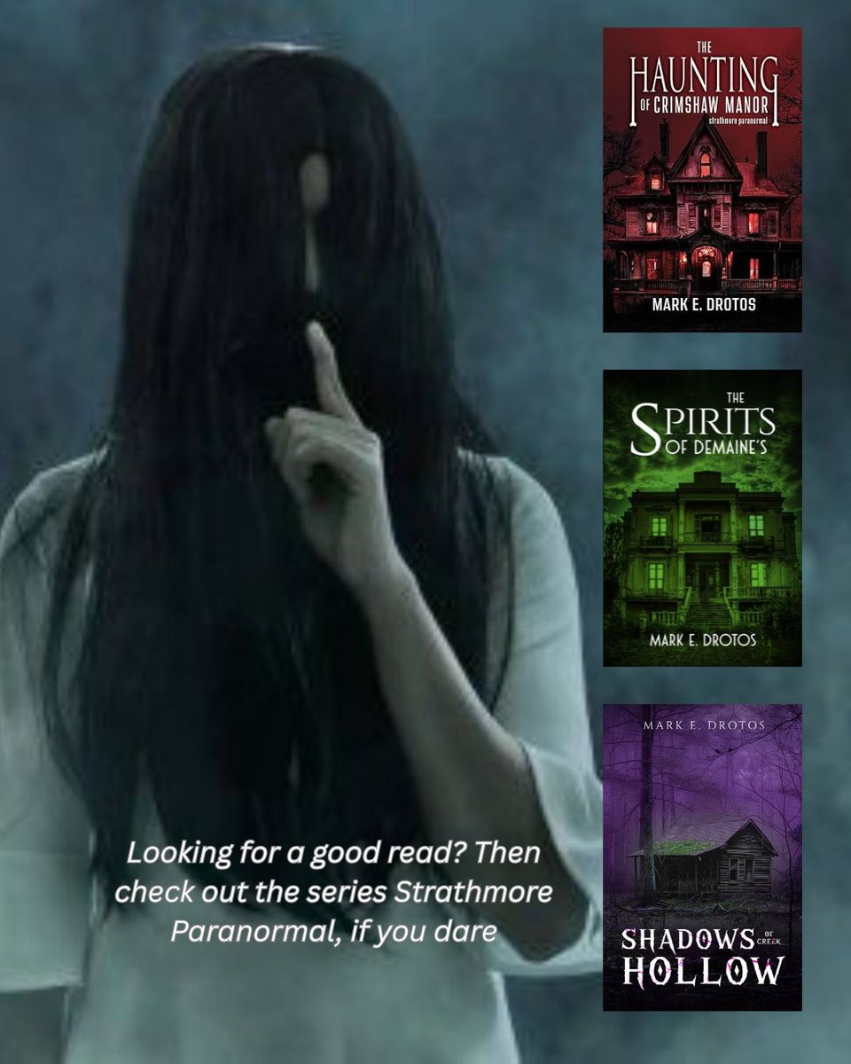 Time to get haunted with Strathmore Paranormal Series. If you wish a signed copy for a gift please reach out to me and we will make it happen. Available at Amazon, B&amp;N and more.
MEDrotos.com 
#paranormal #Mystery #Ghost #writerscommunity #AuthorsOfTwitter #giftguide