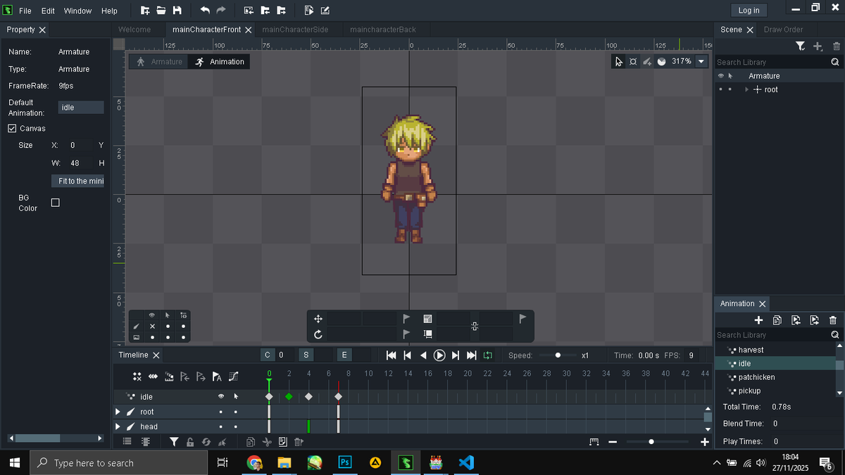 Ilmanwf's tweet photo. The first sprite for my new project!

#ゲーム制作 #gamedev #インディーゲーム #indiedev #rpgmaker #RPGツクール #RPGツクールMV #pixelart https://t.co/8hnAWO3jKe