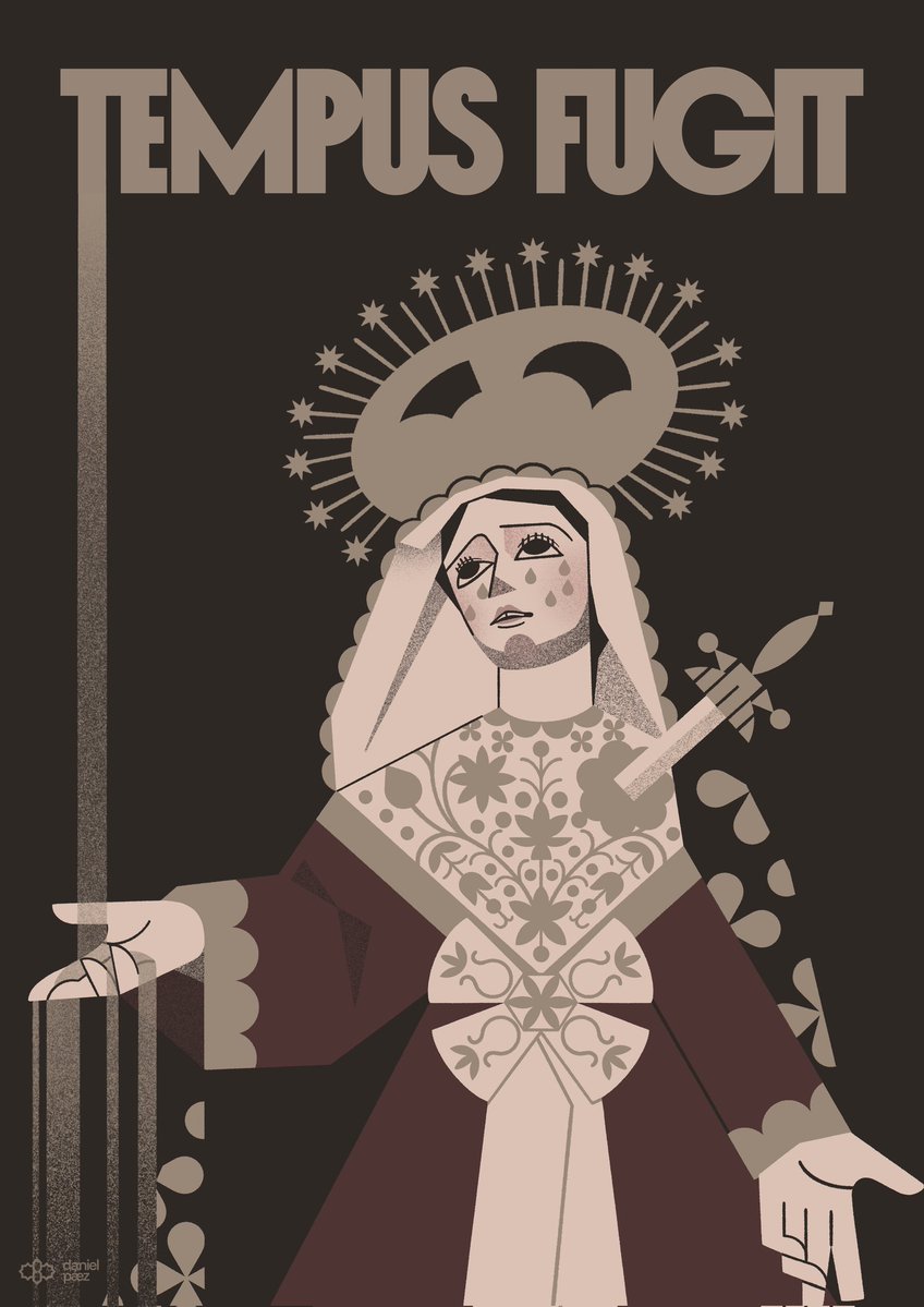 danielpaeztudio's tweet image. &quot;Tempus Fugit&quot;

No hay mayor dolor que la imposibilidad de parar el tiempo. Por mucho que intentemos detenerlo para poder estar un poco más con aquel ser querido que sabemos que pronto se irá, la arena del reloj no dejará de caer.

El Mayor Dolor de Jerez (@HdadMayorDolor)