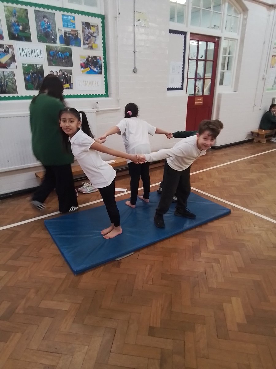 Miss_Ps_class's tweet image. This morning, we progressed to group balances, leaps and jumps.