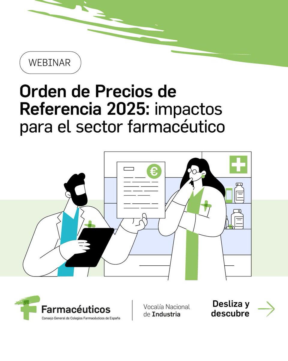 💬 Orden de Precios de Referencia 2025: impactos para el sector farmacéutico

📅 3 de diciembre de 2025
🕒16:00

👉 ow.ly/GBOb30sRyCn

#FarmacéuticosFormación