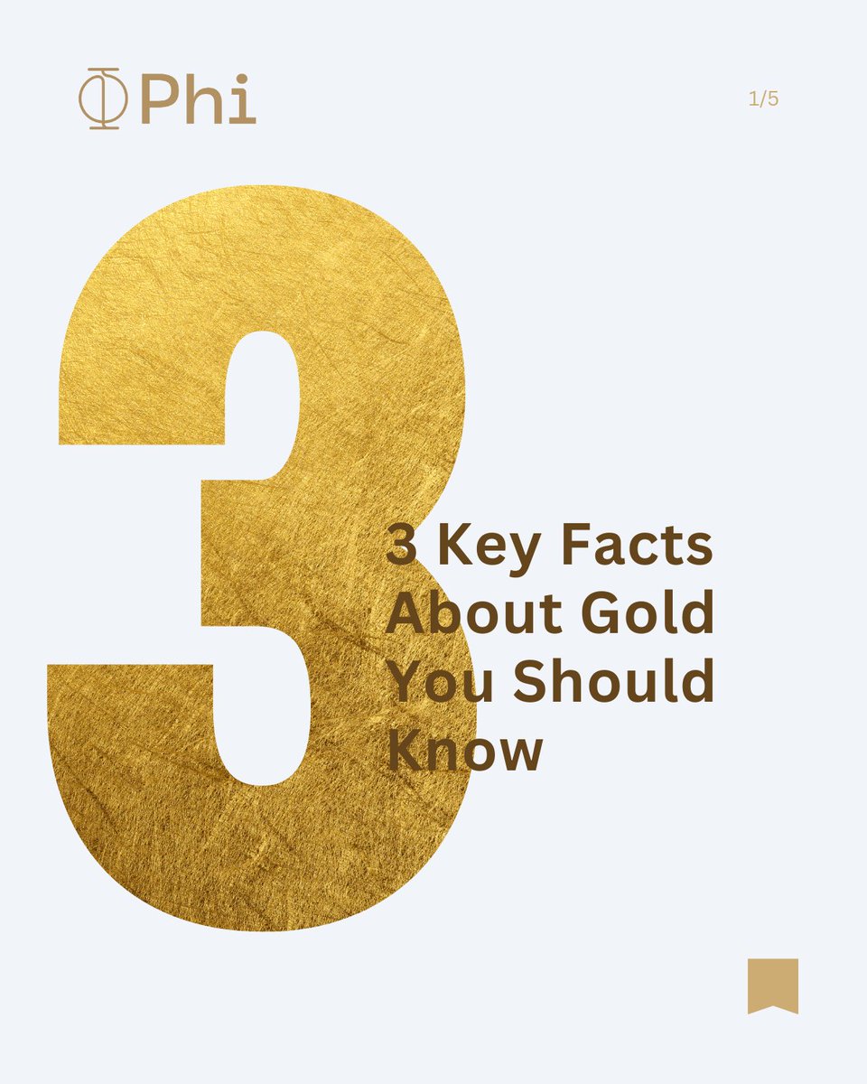 PhiWallet's tweet image. Swipe through 3 things most people don’t know about #gold, and why it remains one of the most powerful (if not the most powerful) #assets on Earth. 🌍
