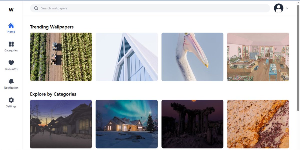 JosephEgbucha's tweet image. Just turned this awesome wallpaper web app design by @nessawithlove into a live build.
I used  unsplash API to fetch the images.
Always fun bringing clean UI to life in code. 
Check it out 👇  
wallverse-coral.vercel.app

#FrontendDev #WebDev #BuildInPublic #UIDesign