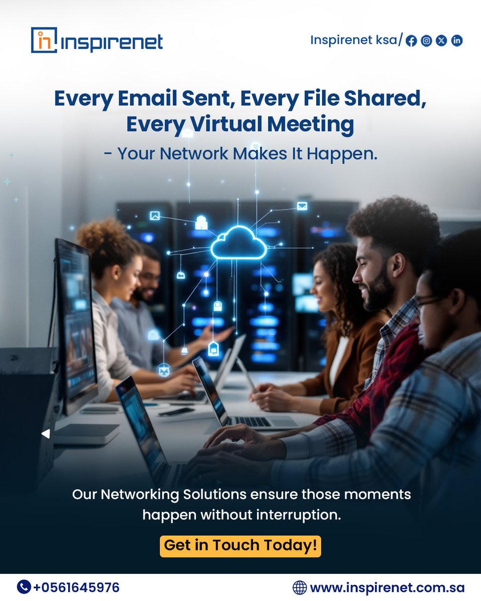 InspirenetIT's tweet image. In today’s digital-first world, connectivity equals capability. Inspirenet provides enterprise-grade networking solutions built for performance, security and scale.

For more information:
🌐: inspirenet.com.sa

#ITInfrastructure #networkingsolutions #BusinessSolutions