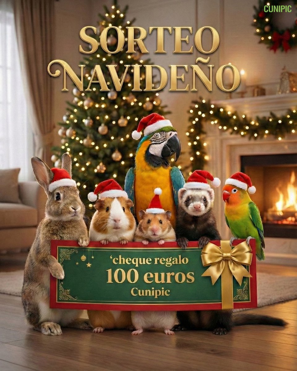 🎄 SORTEO DE NAVIDAD CUNIPIC 🎅🏻
Gana un lote valorado en 100€ con nuestros productos estrella 🐰🐹🐱🐶🦜

👉 El sorteo se realiza en Instagram, ¡ve a participar!
instagram.com/cunipic/

¡Mucha suerte! 🍀
#NavidadCunipic #SorteoNavidad