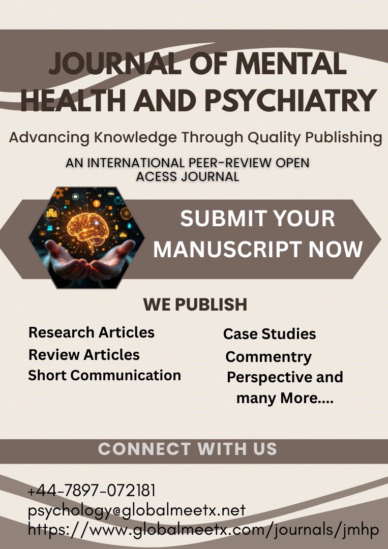 amiranora599's tweet image. Submit Your Research Today!
The Journal of Mental Health and Psychiatry welcomes innovative papers from all fields of psychology
psychology@globalmeetx.net
 globalmeetx.com/journals/jmhp
#MentalHealthAwareness #AcademicJournal #CallForPapers #OpenAccess #GlobalMeetXMentalHealth