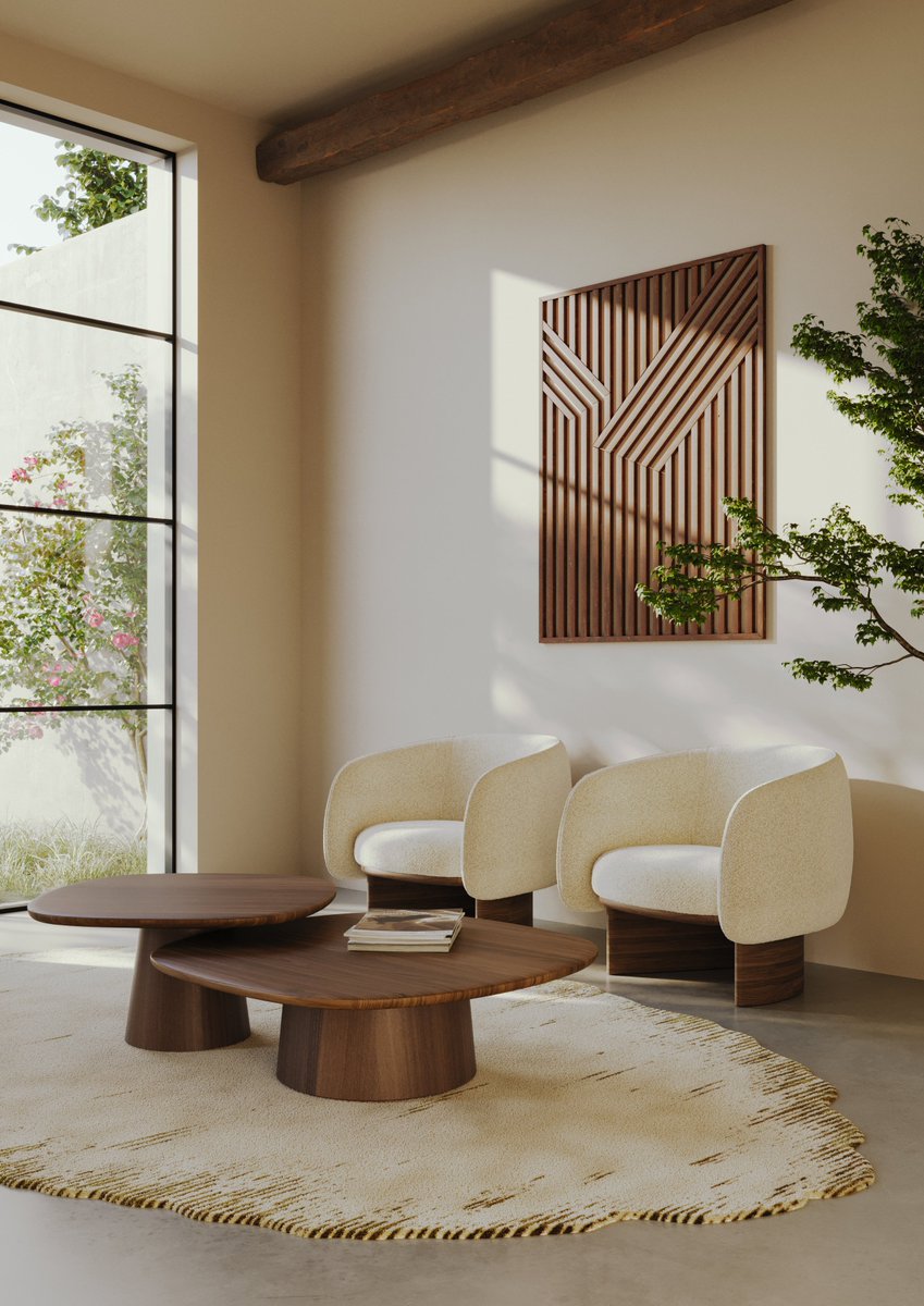 Amos is a versatile piece that works beautifully on its own as a side table, bringing a refined highlight to a sofa or armchair. Its full potential emerges when paired with a second Amos table.

You can find out more about Amos here: bit.ly/amoscoffeetable