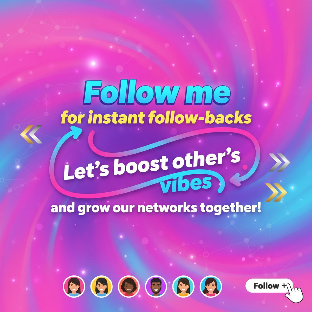 vikaskumarweb's tweet image. Follow me for instant follow-backs—let&apos;s boost each other&apos;s vibes and grow our networks together!  

Who&apos;s in? Drop a like if you&apos;re ready! 
#FollowBack #MutualGrowth