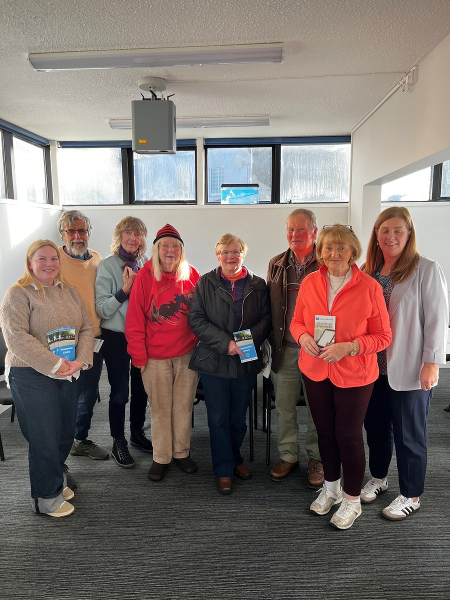 Our digital skills group had a great visit to Ennistymon Library where Emer demonstrated the amazing free online services available to library members.
The highlight? BorrowBox! We got the app installed so everyone can enjoy free eBooks, eudiobooks, newspapers and magazines.