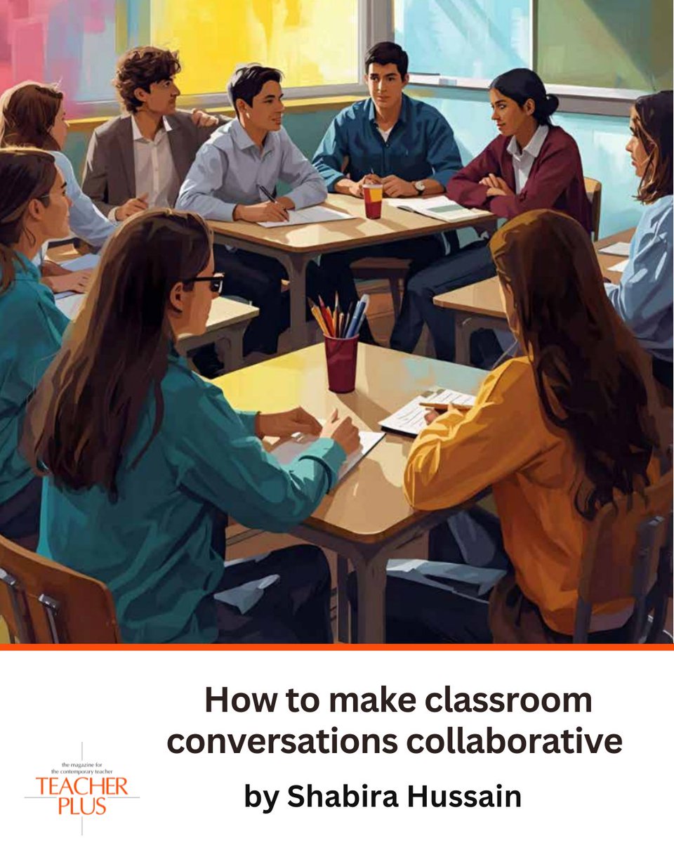 What if classrooms focused less on winning arguments and more on meaningful dialogue?

Shabira Banu shares strategies for teachers to turn debates into discussions and focus on listening and reflection.

Read here: teacherplus.org/2025/2025/nove…

#TeacherPlus #Education #ActiveListening