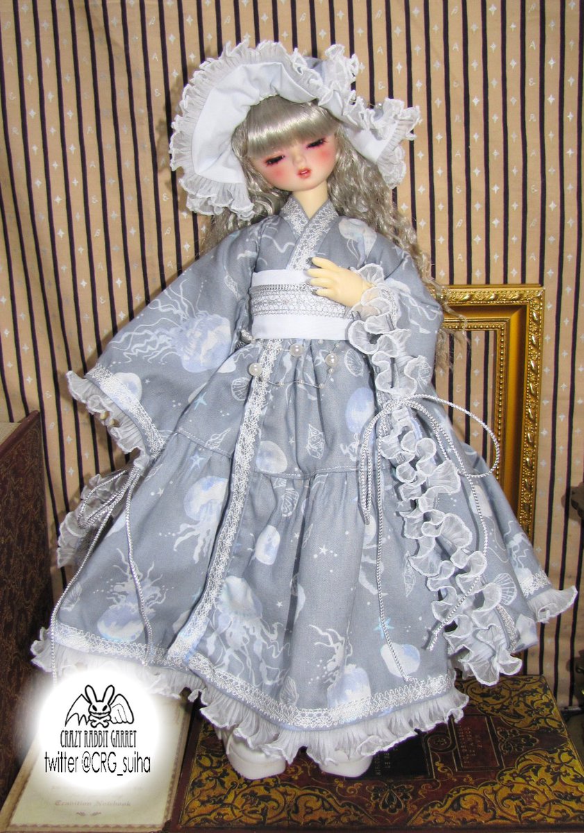 CRG_suiha's tweet image. 11/30　ドールズパーティー54販売予定品8
017-SD　CRG

SDM/MDDサイズ
着物ドレス
帯リボン
帽子

#ドルパ54
#ドルパ_ディーラー