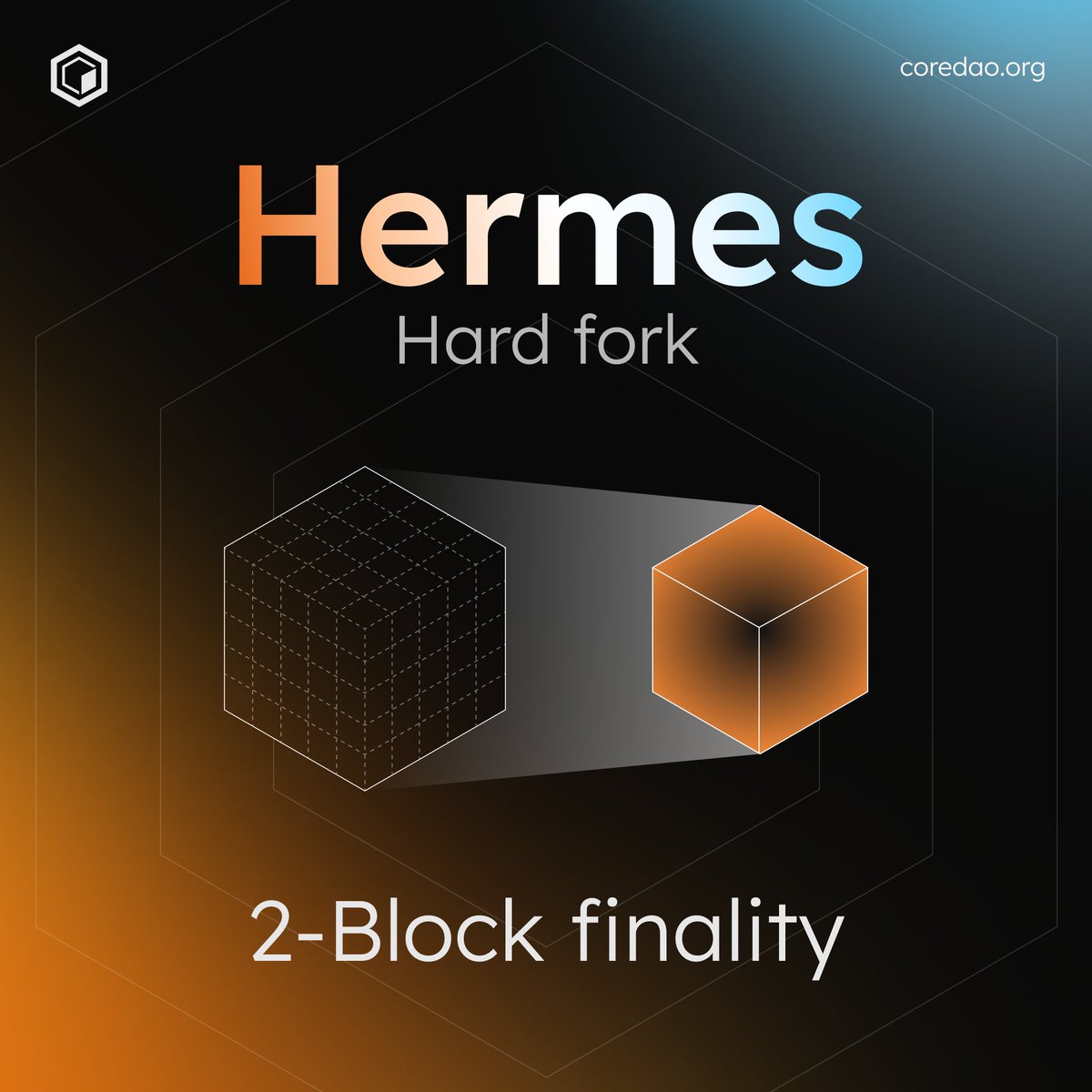 CryptoRoar07's tweet image. Core is already fast — and it’s about to get even faster.

Hermes brings two-block finality for near-instant settlement.

#JustUseCore #CoreSZN #BTCFi