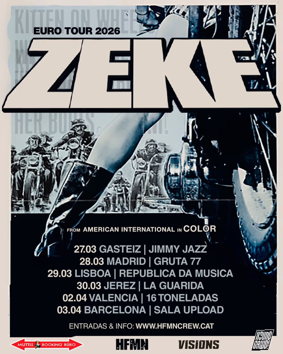 Nova gira dels ZEKE pel març/abril del 2026 underground.cat/2025/11/26/nov…