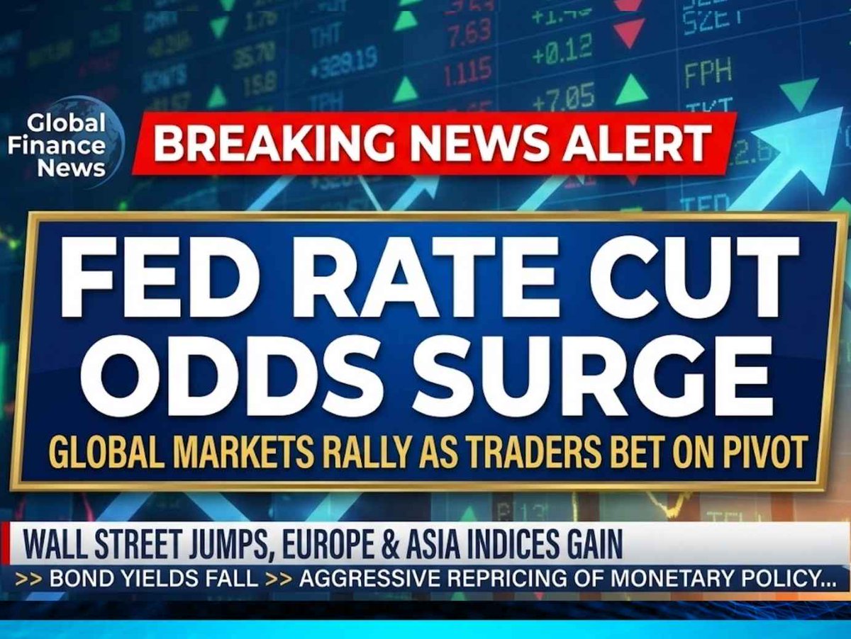 🚨 Big money is moving — fast. 🚨

• Fed rate-cut odds now >80%
• Bitcoin back above $91K, ETH > $3K
• US stocks rally, yields dip below 4%
• Global markets flashing green 🌍

👉 Full story: df.media/fed-rate-cut-o…

#Markets #Finance #Crypto #RiskOn #FedWatch #Investing