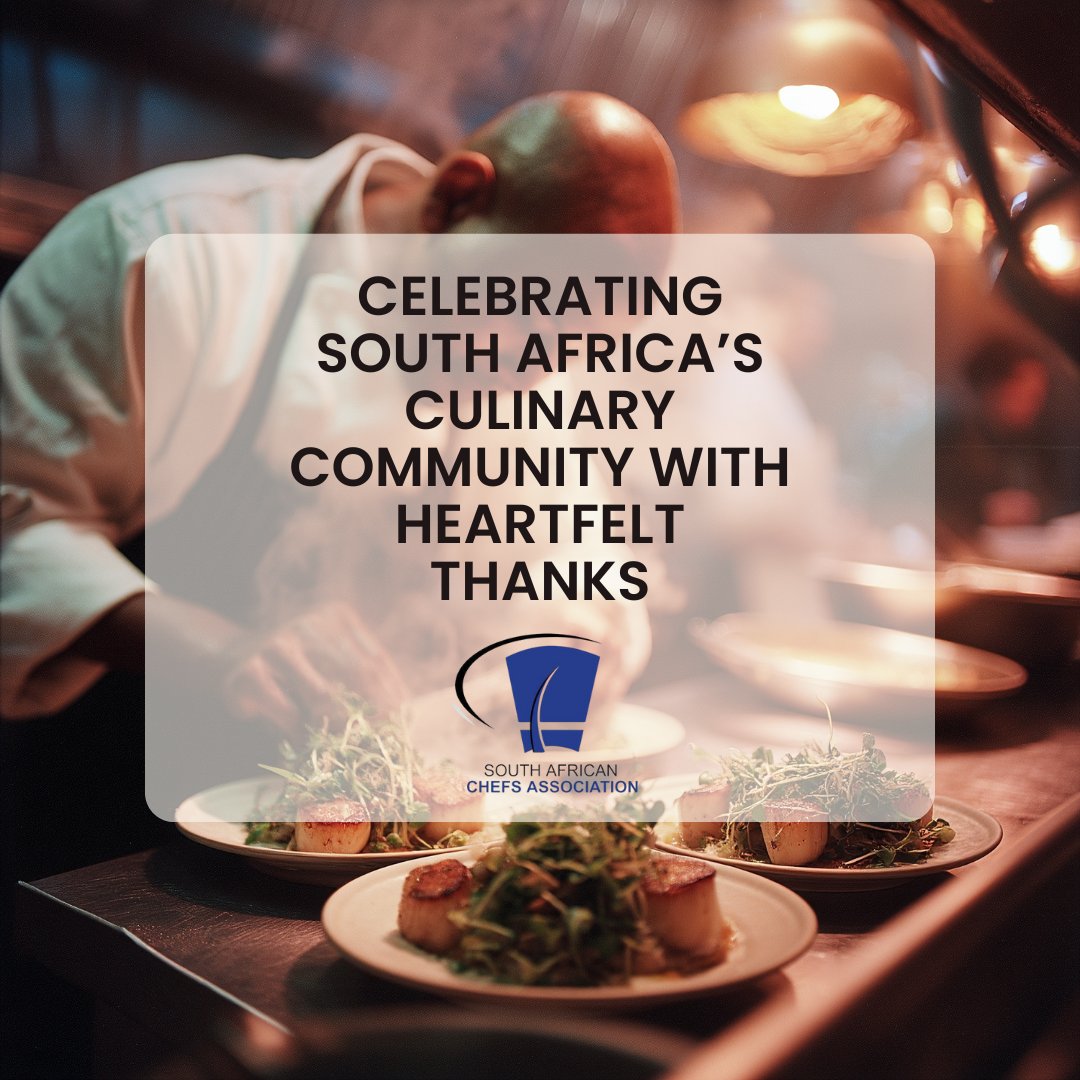 sa_chefs's tweet image. Today we pause to say thank you. 🧡
To our members, our partners, and our team — your commitment keeps South Africa’s culinary spirit alive and thriving.
Here’s to growth, unity, and a bright future for our industry.
#SAChefs #Gratitude #CulinaryCommunity #ChefsOfSouthAfrica