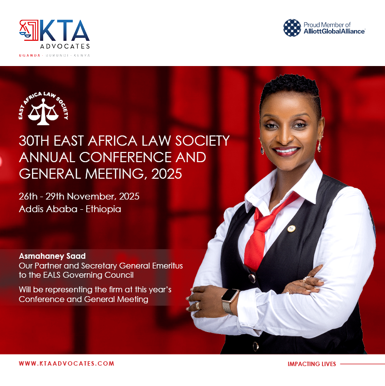 kta_law's tweet photo. We are delighted to share that our Partner @asmahaney12 is representing the firm at this year's EALS Conference.
Our participation reaffirms our long-standing commitment to excellence and making valuable contribution to the growth of the East African Legal Profession. #EALS@30 https://t.co/j2BgoRFBwH