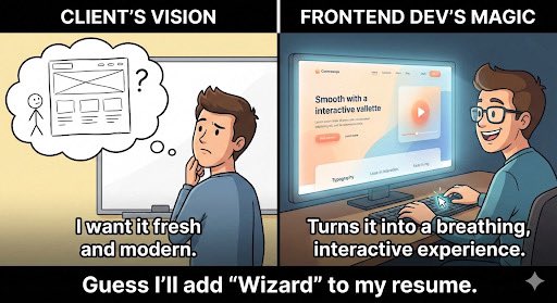 0xcode_l's tweet image. Frontend isn’t just code — it’s bringing visuals to life. From layouts to animations, I turn ideas into responsive, modern websites that feel alive and intentional.

Good design isn’t extra. It’s the experience. 🎨💻
@MysticDaoSol 
#frontendhiring #frontend #webdevcon2025 #design