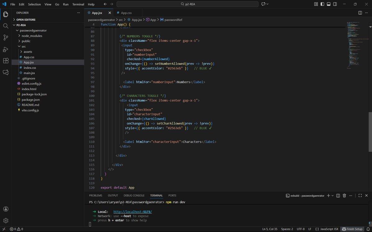 aryan127000's tweet image. Day 55 ; 

Made a new project using React.js, in which I learnt about 
-&amp;gt;useEffect
-&amp;gt; useRef 
-&amp;gt;useCallback

     #100DaysOfCode #learninpublic #webdev #reactjs