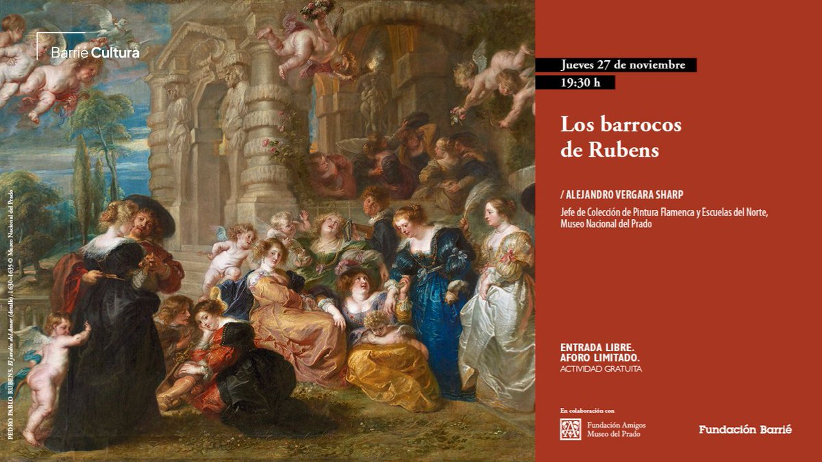 Esta tarde, Alejandro Vergara, jefe de Colección de Pintura Flamenca y Escuelas del Norte en el <a href="/museodelprado/">Museo del Prado</a>, nos invita a reflexionar sobre el concepto de barroco aplicado a Rubens, explorando sus límites y revelando claves para revisitar la obra del maestro flamenco desde una