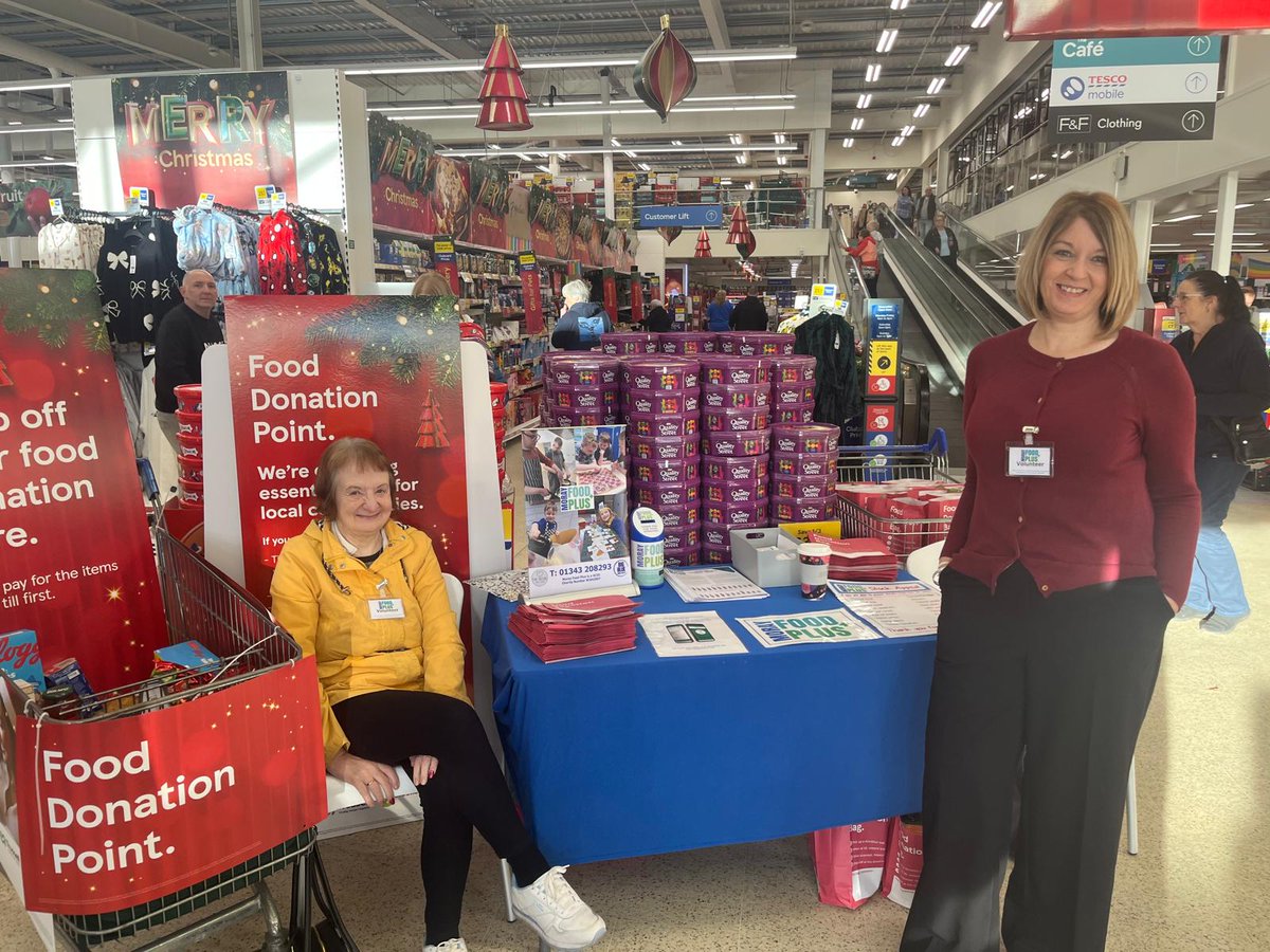 MorayFoodPlus's tweet image. Thank you to everyone who has been donating at Forres, Elgin &amp;amp; Keith Tesco as part of the Winter Food Collection. We&apos;re there until Saturday so pop in and say &quot;hi&quot;!