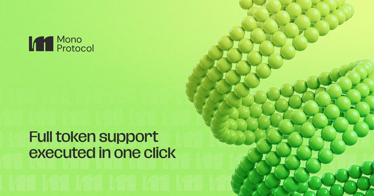 mono_protocol's tweet image. Mono Protocol now delivers full token support across chains – without bridges, network switching, or gas juggling ⛓️

Our all-in-one chain-abstraction layer turns cross-chain intents into simple one-click actions: swaps, transfers, and contract calls that just execute, no matter…