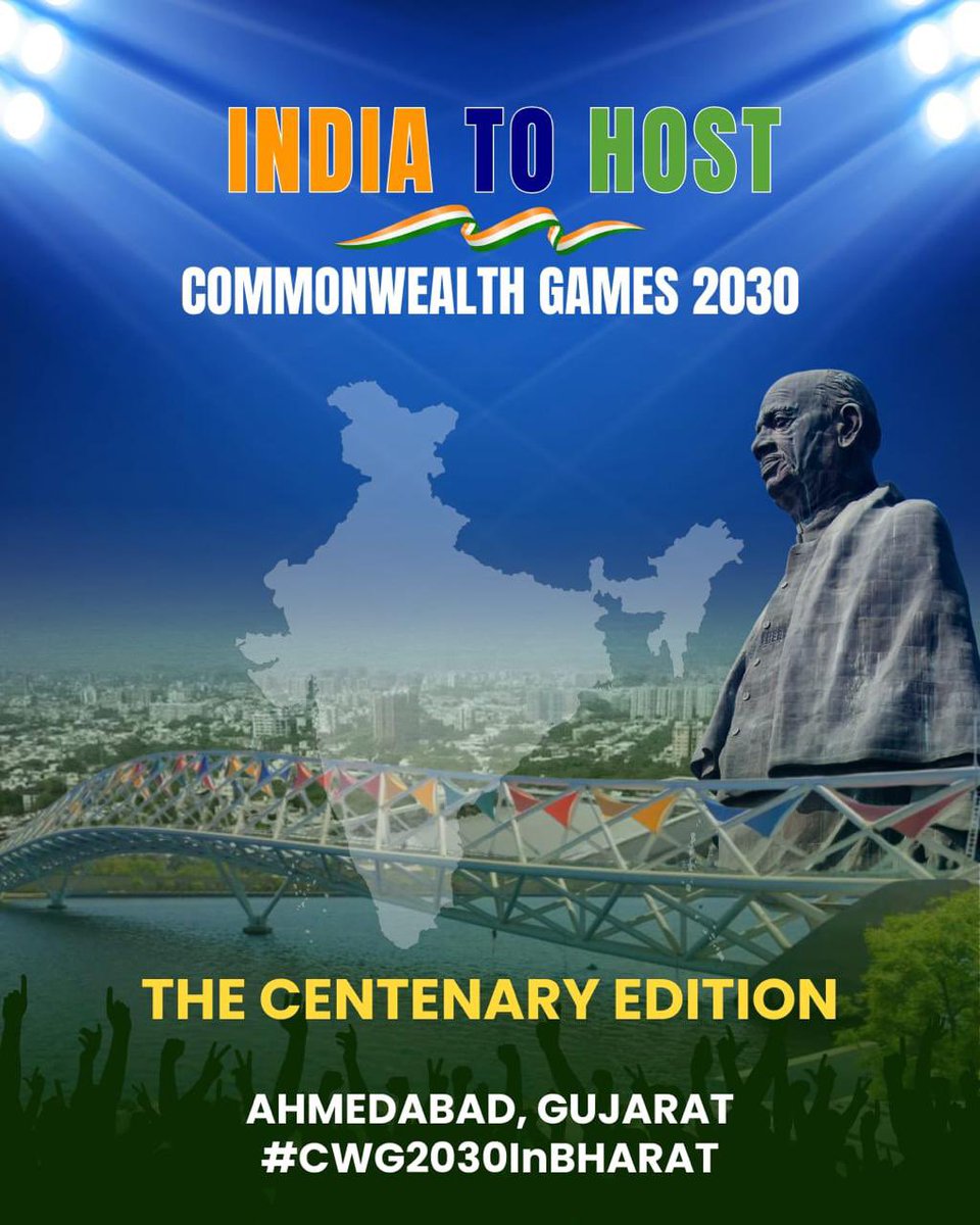🇮🇳 Two decades after 2010, CWG returns to India — this time with better planning, infrastructure &amp; heart. Let’s rally behind Ahmedabad and make 2030 the beginning of a golden era for Indian sport! #OneTeamIndia #Ahmedabad2030 #CWGCentenary
