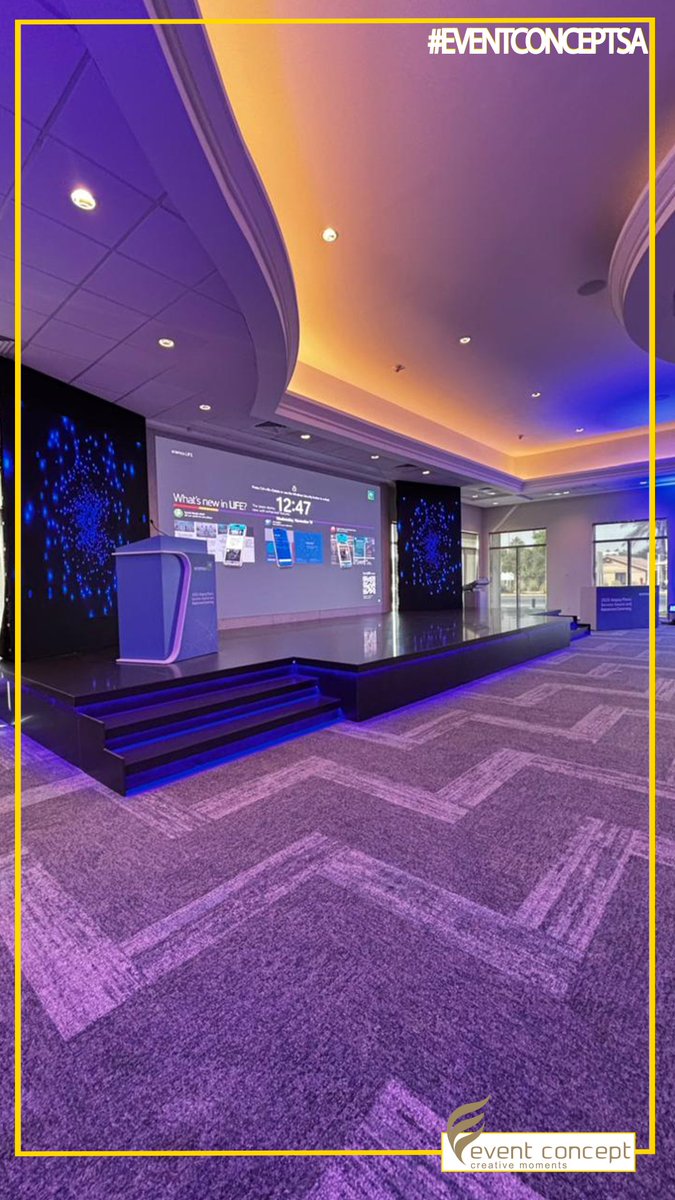 eventconceptsa's tweet image. تجهيز كامل للفعالية… من المسرح للإضاءة وكل التفاصيل الجمالية ✨
شغل Event Concept دايم يتكلم عن نفسه 🔵
#Eventconcept #EventConcept #EventDesign #EventOrganization