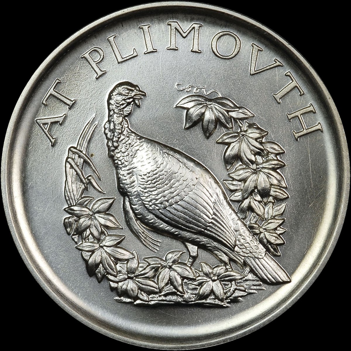 Coin of the Day: Happy Thanksgiving! Here is a 1971 Silver Heraldic Art Medal the celebrates 350 years since the first Thanksgiving. #thanksgiving #thankful #medal #silvermedal #numismatics #coincollector