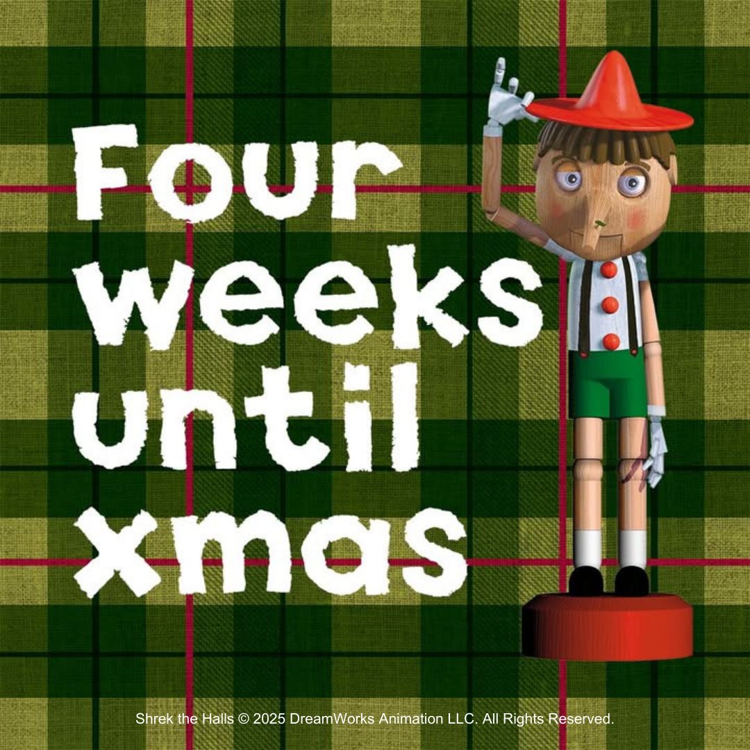 Only one month away! We're ready for the smelliest, swampiest , Shrektacular Christmas!😍​
#ShrekChristmas